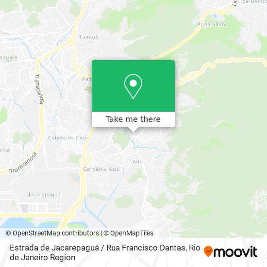 Estrada de Jacarepaguá / Rua Francisco Dantas map