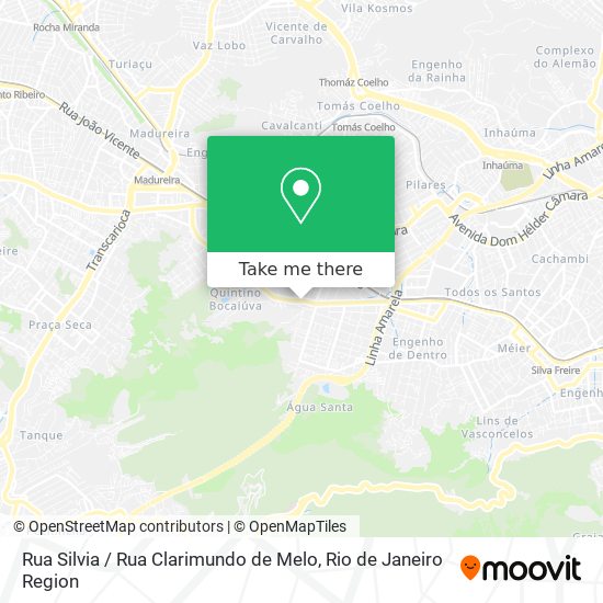 Mapa Rua Silvia / Rua Clarimundo de Melo