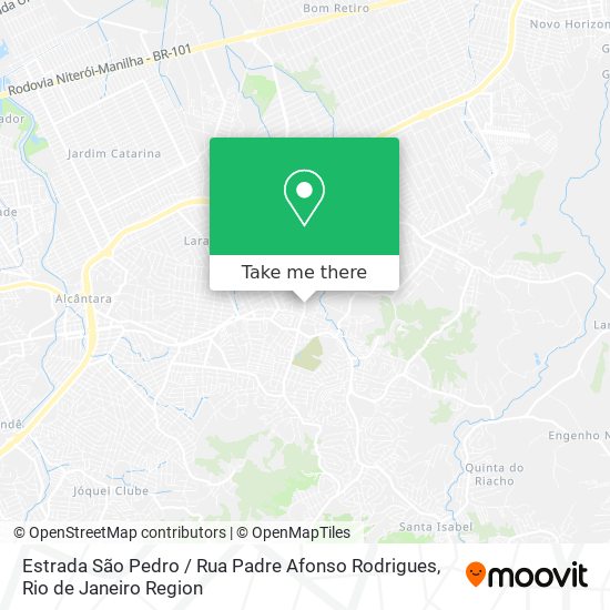 Estrada São Pedro / Rua Padre Afonso Rodrigues map
