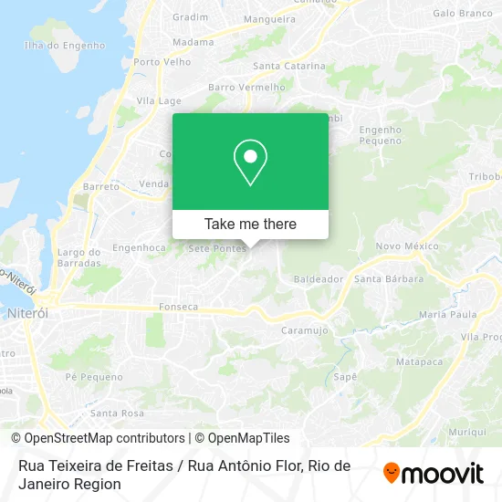 Rua Teixeira de Freitas / Rua Antônio Flor map
