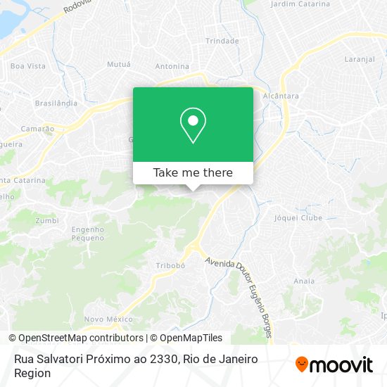 Mapa Rua Salvatori Próximo ao 2330