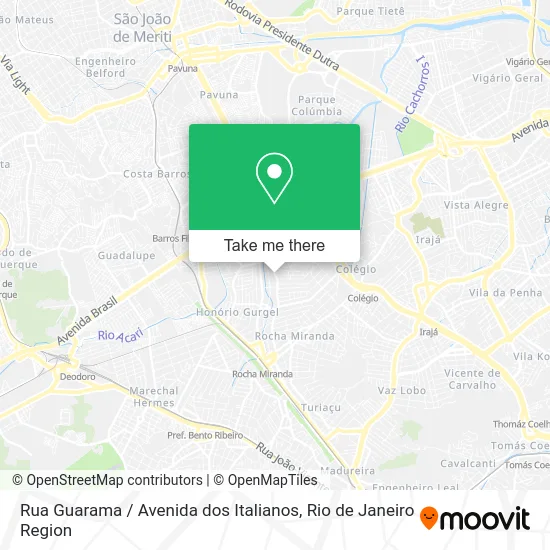 Rua Guarama / Avenida dos Italianos map