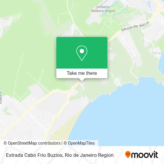 Estrada Cabo Frio Buzios map