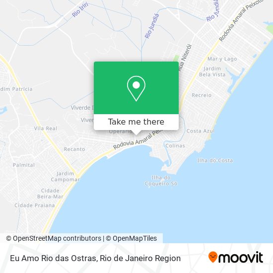 Mapa Eu Amo Rio das Ostras