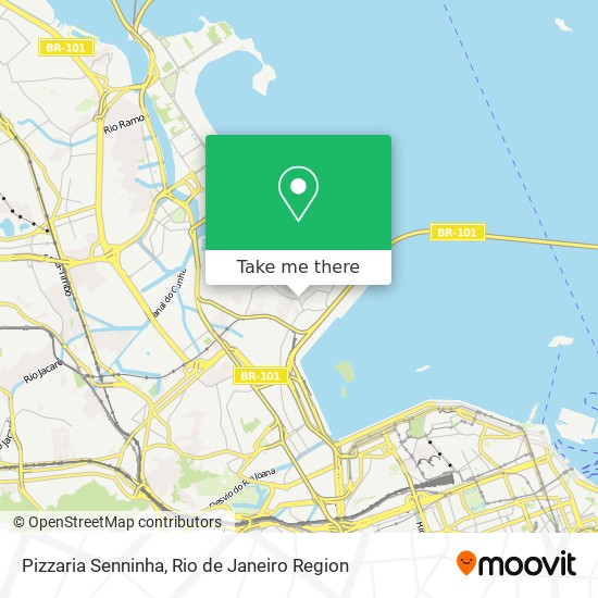 Mapa Pizzaria Senninha