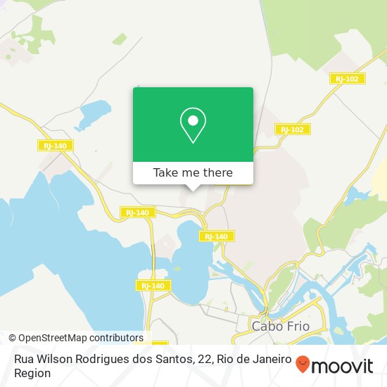 Mapa Rua Wilson Rodrigues dos Santos, 22