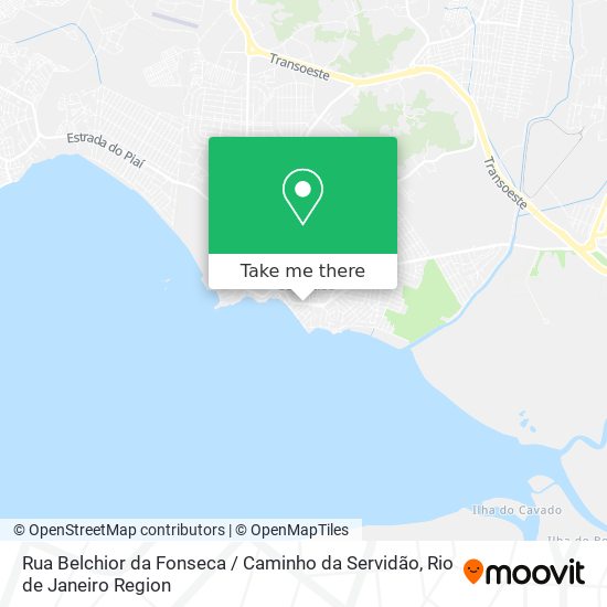 Rua Belchior da Fonseca / Caminho da Servidão map