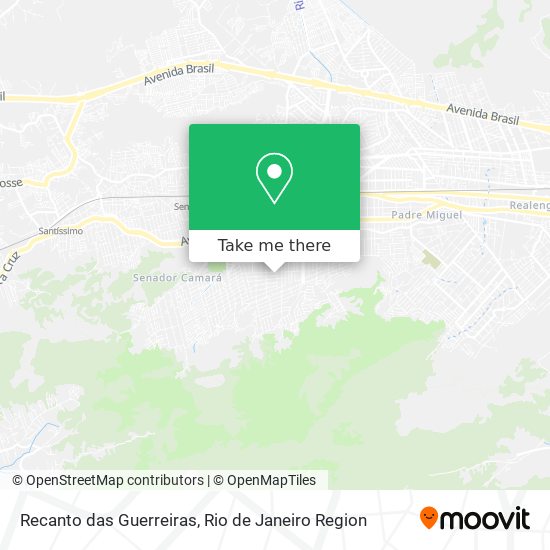 Recanto das Guerreiras map