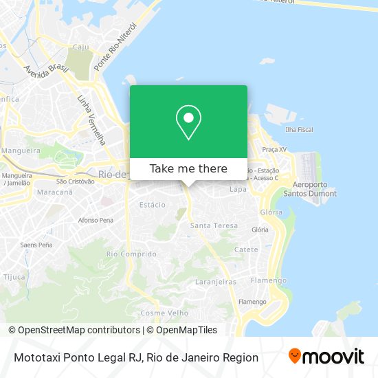 Mototaxi Ponto Legal RJ map