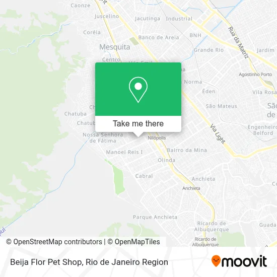 Beija Flor Pet Shop map