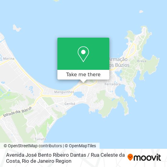 Mapa Avenida José Bento Ribeiro Dantas / Rua Celeste da Costa