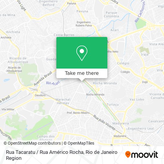 Mapa Rua Tacaratu / Rua Américo Rocha