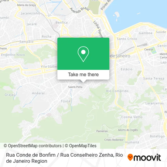 Rua Conde de Bonfim / Rua Conselheiro Zenha map