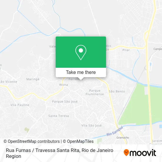 Rua Furnas / Travessa Santa Rita map