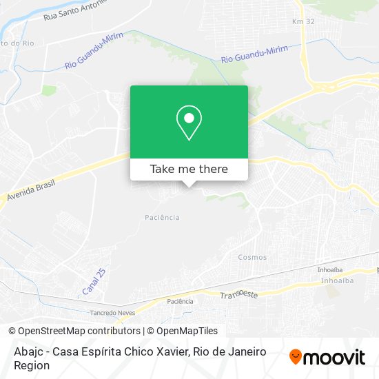 Abajc - Casa Espírita Chico Xavier map