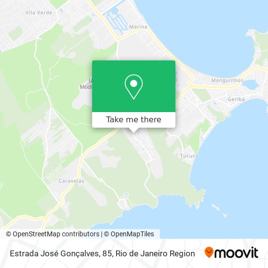 Mapa Estrada José Gonçalves, 85