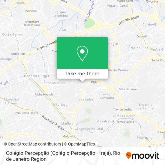 Colégio Percepção (Colégio Percepção - Irajá) map