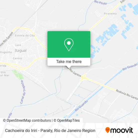 Cachoeira do Iriri - Paraty map