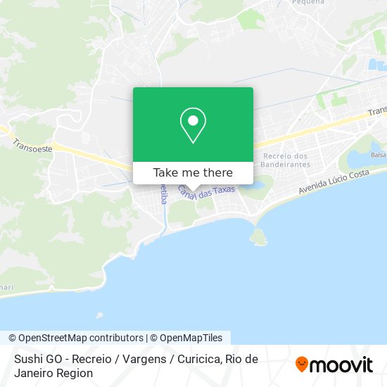 Sushi GO - Recreio / Vargens / Curicica map