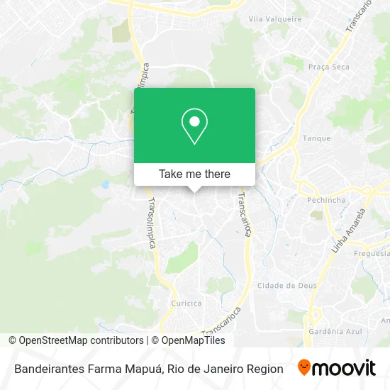 Bandeirantes Farma Mapuá map