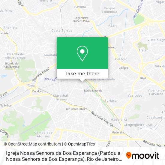 Mapa Igreja Nossa Senhora da Boa Esperança