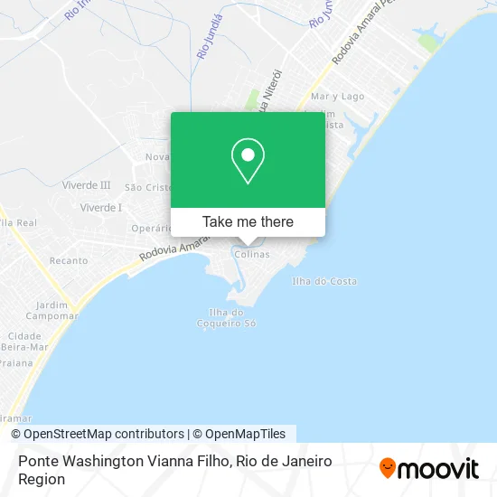 Ponte Washington Vianna Filho map
