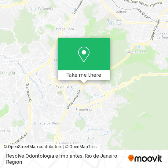 Resolve Odontologia e Implantes map