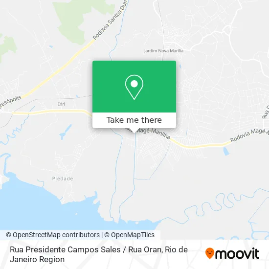 Rua Presidente Campos Sales / Rua Oran map