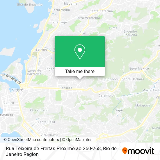 Rua Teixeira de Freitas Próximo ao 260-268 map