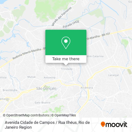 Avenida Cidade de Campos / Rua Ilhéus map