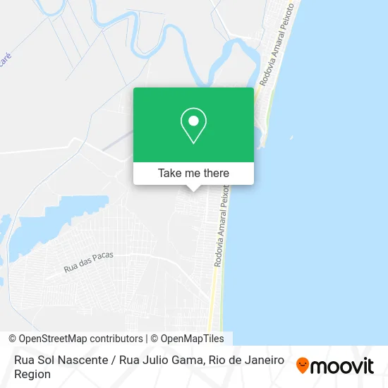 Rua Sol Nascente / Rua Julio Gama map