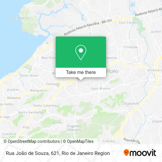 Rua João de Souza, 621 map