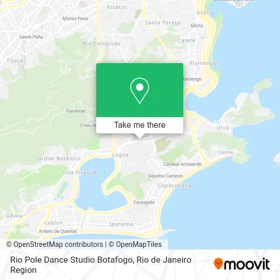 Rio Pole Dance Studio Botafogo map