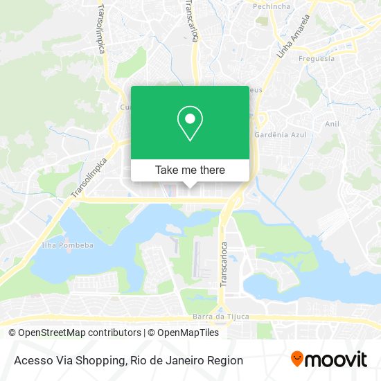 Acesso Via Shopping map