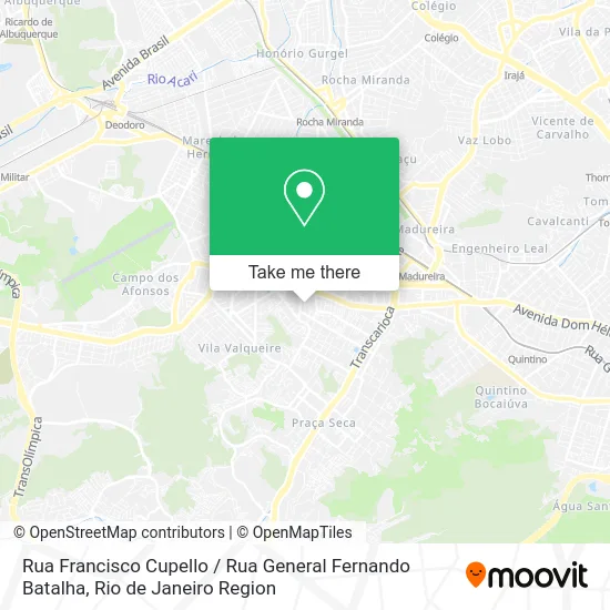 Rua Francisco Cupello / Rua General Fernando Batalha map