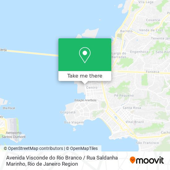 Mapa Avenida Visconde do Rio Branco / Rua Saldanha Marinho