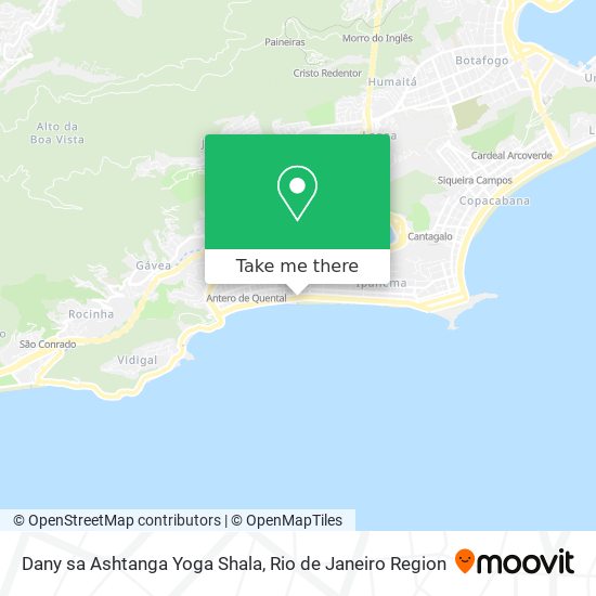 Mapa Dany sa Ashtanga Yoga Shala