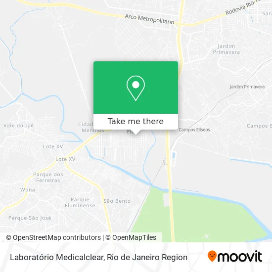 Laboratório Medicalclear map