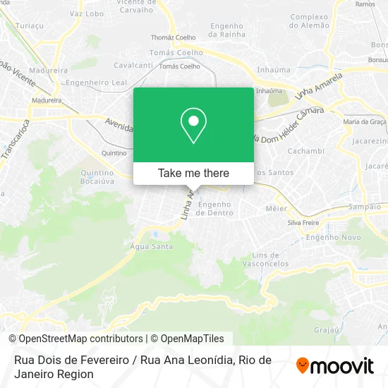 Rua Dois de Fevereiro / Rua Ana Leonídia map