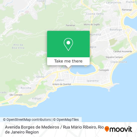 Avenida Borges de Medeiros / Rua Mário Ribeiro map