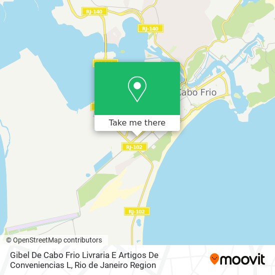 Mapa Gibel De Cabo Frio Livraria E Artigos De Conveniencias L