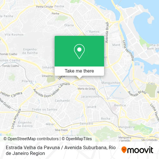 Estrada Velha da Pavuna / Avenida Suburbana map