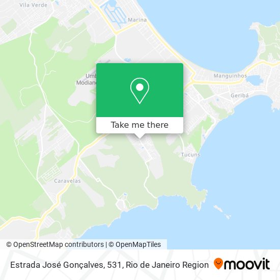 Mapa Estrada José Gonçalves, 531