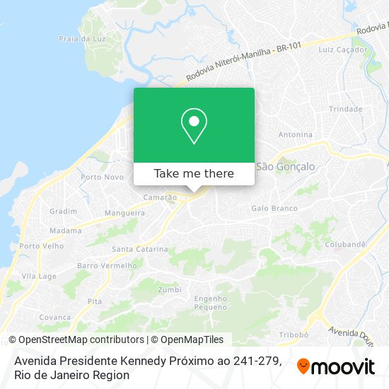 Mapa Avenida Presidente Kennedy Próximo ao 241-279