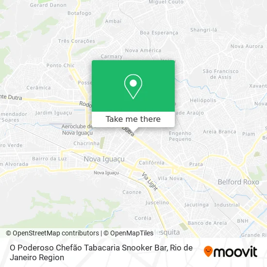 O Poderoso Chefão Tabacaria Snooker Bar map