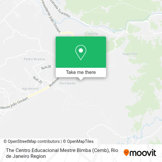 The Centro Educacional Mestre Bimba (Cemb) map