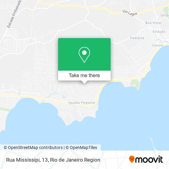 Rua Mississipi, 13 map