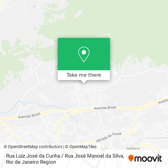 Mapa Rua Luiz José da Cunha / Rua José Manoel da Silva