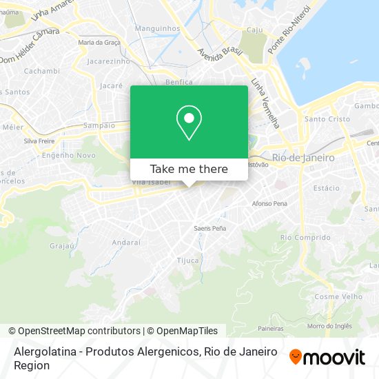 Mapa Alergolatina - Produtos Alergenicos