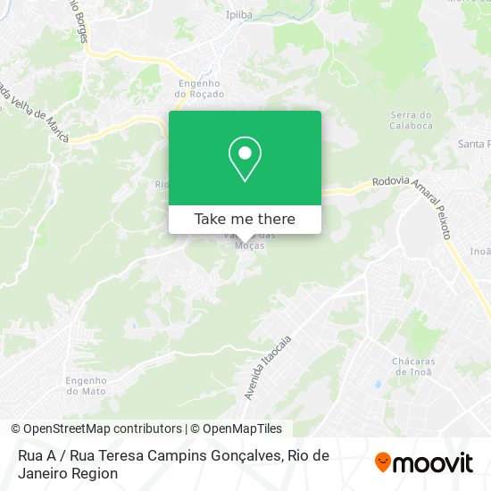 Mapa Rua A / Rua Teresa Campins Gonçalves